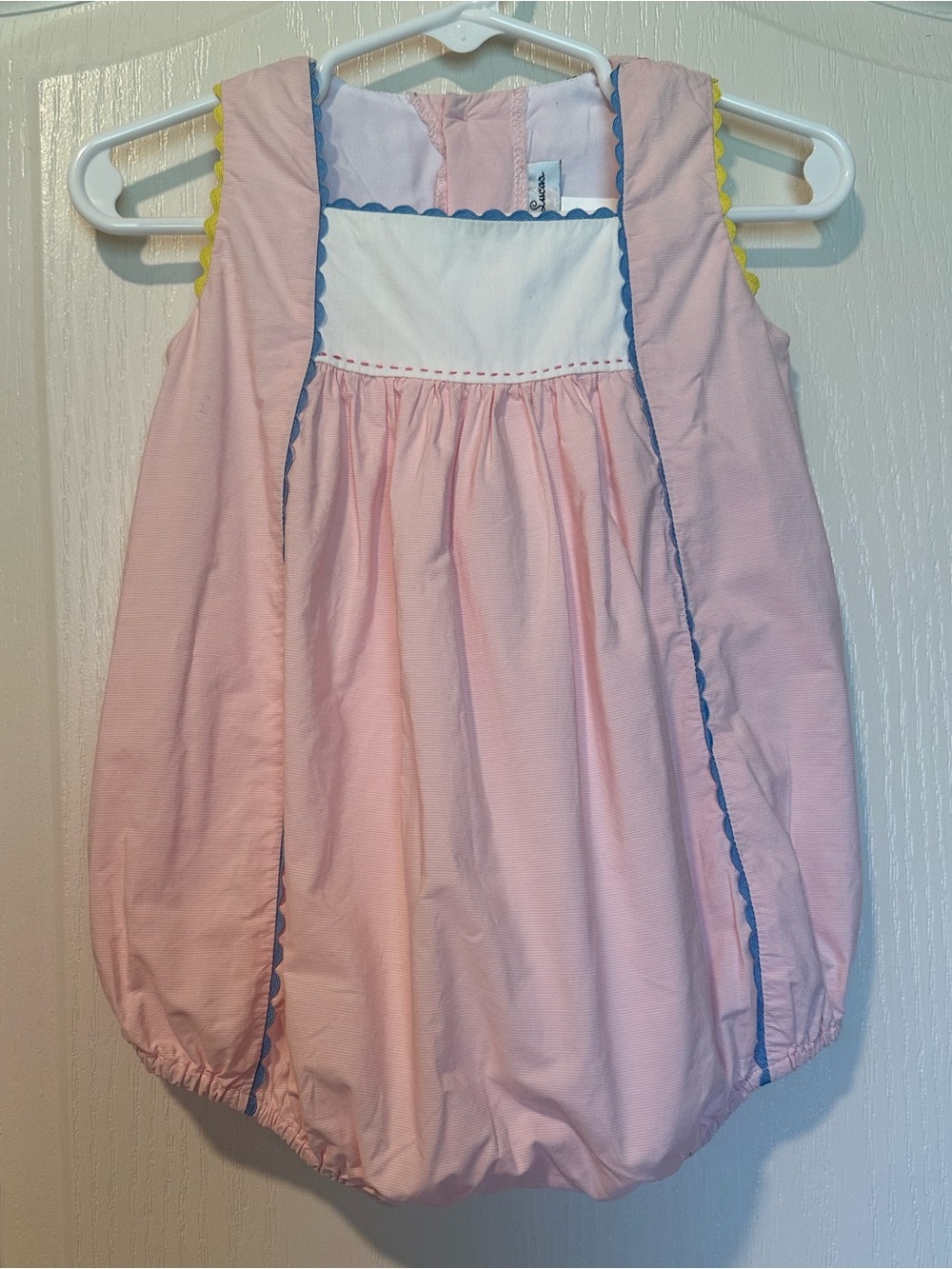 Sophie & Lucas Pink Ric Rac Bubble 9M